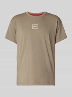 HUGO T-shirt met labelprint