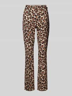 Marc Cain Regular fit stoffen broek met vaste persplooien