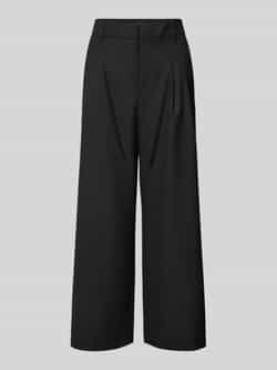 Gardeur Wide leg stoffen broek in verkorte pasvorm model 'Franca'