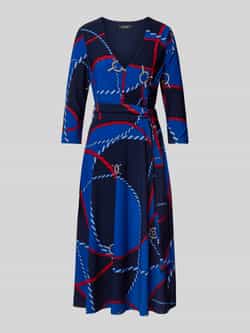 Lauren Ralph Lauren Midi-jurk in wikkellook model 'CARLYNA'
