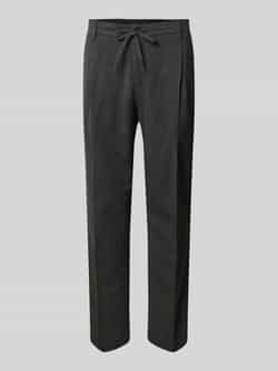 Selected Homme Tapered fit stoffen broek met viscose model 'LEROY'
