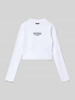 Guess Shirt met lange mouwen en labelstitching