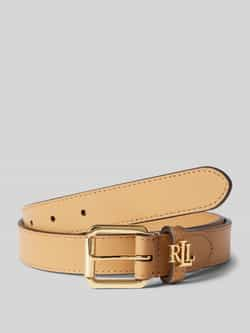 Lauren Ralph Lauren Smalle leren riem met logolus