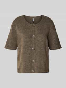 Pieces Regular fit gebreid jack met korte mouwen model 'JIKO'