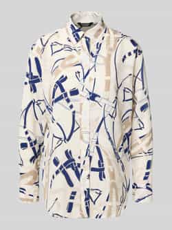 Lauren Ralph Lauren Blouse in all-over look met knoopsluiting model 'KOTTA'