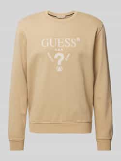 Guess Sweatshirt met labelprint model 'TREATED'