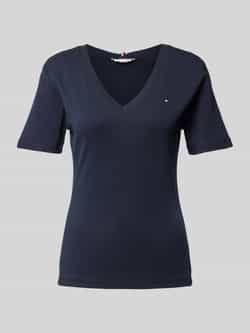 TOMMY HILFIGER Dames Tops & T-shirts New Slim Cody V-nk Ss Donkerblauw