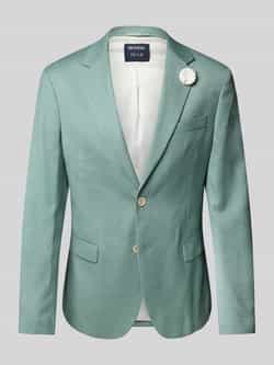 MCNEAL Slim fit linnen colbert met knoopsluiting
