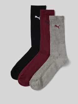 Puma Sokken met logodetail in een set van 3 paar model 'CREW SOCK'