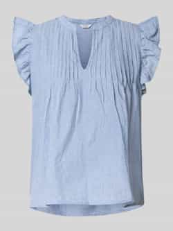 MbyM Regular fit blousetop met plooien model 'Gemala'