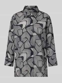 Opus Regular fit blouse van viscose met blinde knoopsluiting