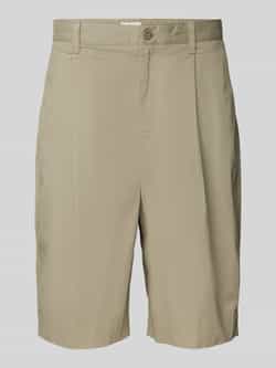 Calvin Klein Jeans Korte relaxed fit broek met bandplooien