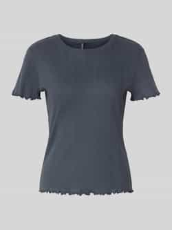 Pieces Slim fit T-shirt van puur katoen model 'MARIE'