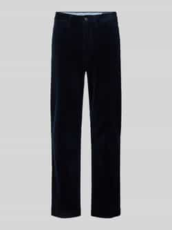 Polo Ralph Lauren Stretch straight fit corduroy broek met riemlussen model 'BEDFORD'