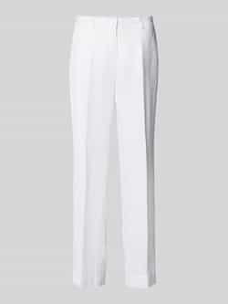 Gerry Weber Edition Regular fit linnen broek met persplooien model 'Mirja'