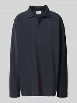 Lindbergh Oversized poloshirt met structuurmotief