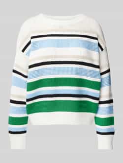 Comma Gebreide pullover met ribboorden