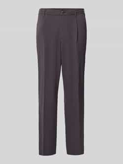 MCNEAL Wide fit stoffen broek met persplooien