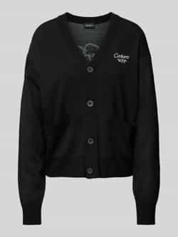 Carhartt Work In Progress Cardigan met labelstitching model 'Harttbreaker'
