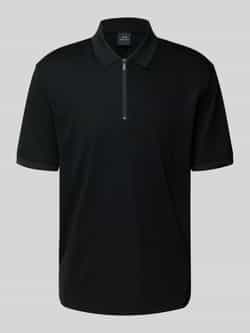 Armani Exchange Poloshirt met korte ritssluiting
