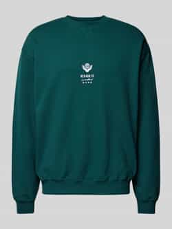 WOODBIRD Sweatshirt met labelstitching model 'CANE'