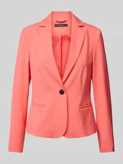 comma Regular fit blazer met reverskraag en knoopsluiting