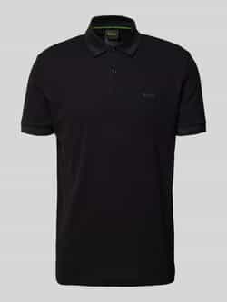 BOSS Green Poloshirt met labeldetail