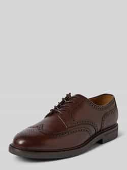 Polo Ralph Lauren Leren derbyschoenen met siernaad model 'ASHER'