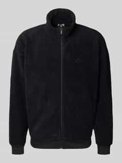 Adidas Sportswear Fleecejack met opstaande kraag en ritssluiting