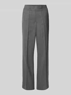 Milano italy Wide leg stoffen broek met vaste persplooien