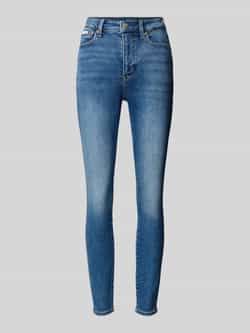 Calvin Klein Jeans Super skinny fit high rise jeans met labeldetail