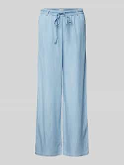 B.Young Wide leg stoffen broek in denimlook model 'Lana'