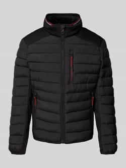Tom Tailor Regular fit gewatteerd jack met opstaande kraag