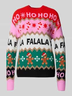 Christian Berg Woman Sweatshirt met ribboorden