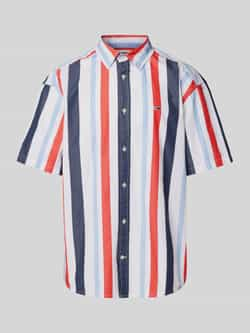 TOMMY JEANS Overhemd met korte mouwen TJM RLX STRIPES SHIRT met veelkleurige strepen