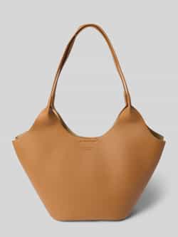Seidenfelt Shopper in leerlook model 'Nelma Tulip'