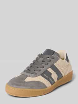 Marc O'Polo Lage sneakers met runderleer