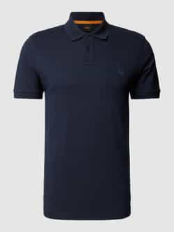 Boss Orange Slim fit poloshirt met korte knoopsluiting