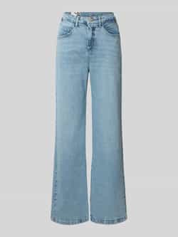 Opus Wide leg jeans met steekzakken model 'Mivy fresh'