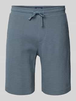MCNEAL Korte regular fit broek met structuurmotief