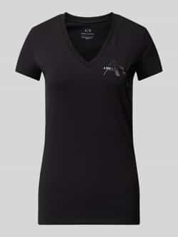 Armani Exchange T-shirt met labelprint