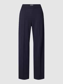 Christian Berg Woman Regular fit broek met effen design en persplooi