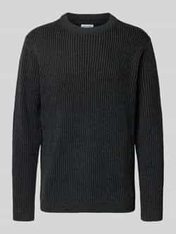 Jack & jones Gebreide pullover met ribboorden model 'DOVER'