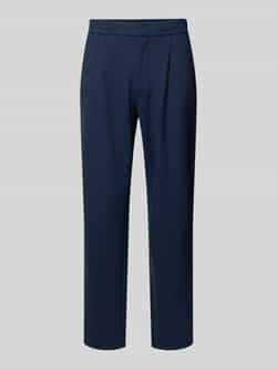 CK Calvin Klein Slim tapered fit stoffen broek met bandplooien