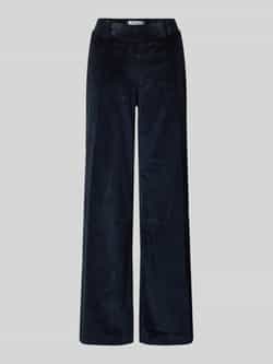 Raphaela By Brax Slim fit corduroy broek met elastische band model 'Pam Flared'