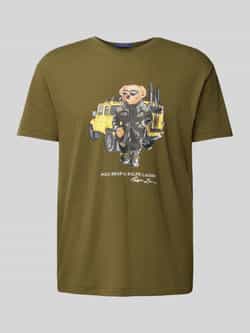Polo Ralph Lauren Avontuur Beer Print Groen T-shirt Green Heren