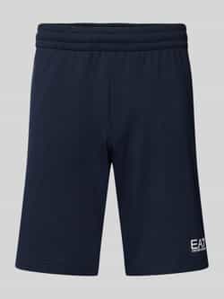 EA7 Emporio Armani Sweatshorts met labelprint