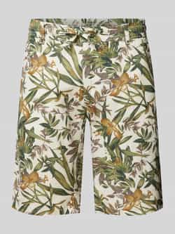 Lindbergh Regular fit korte broek met elastische band