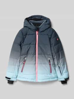 Killtec Regular fit gewatteerd jack met logopatch