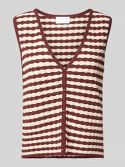 Jake*s Collection Mouwloos vest met knoopsluiting